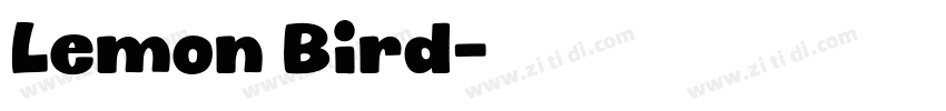 Lemon Bird字体转换